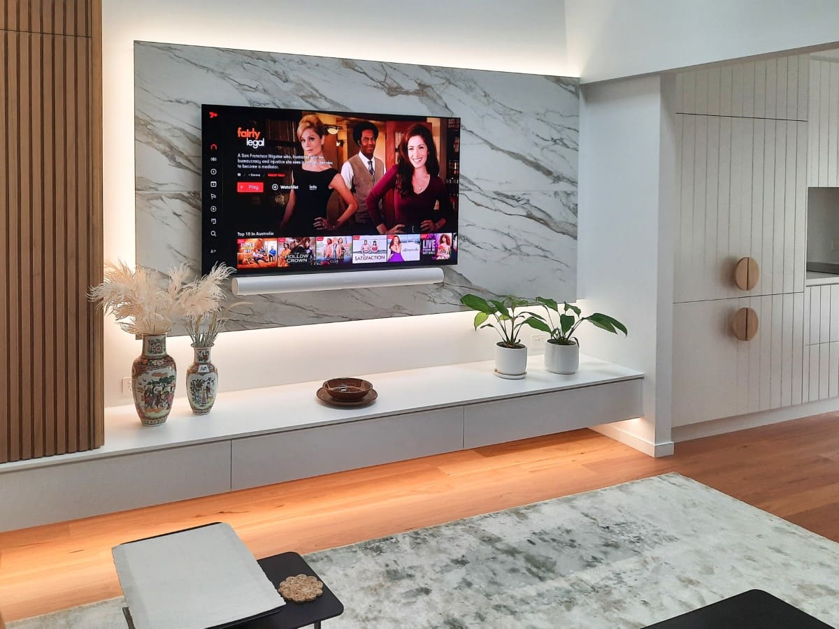 Wall-Mounted TV & Soundbar, Tewantin